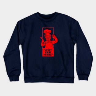 vert der ferk retrocolor - red Crewneck Sweatshirt